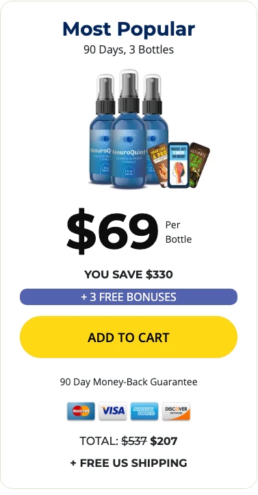 NeuroQuiet 3 bottles